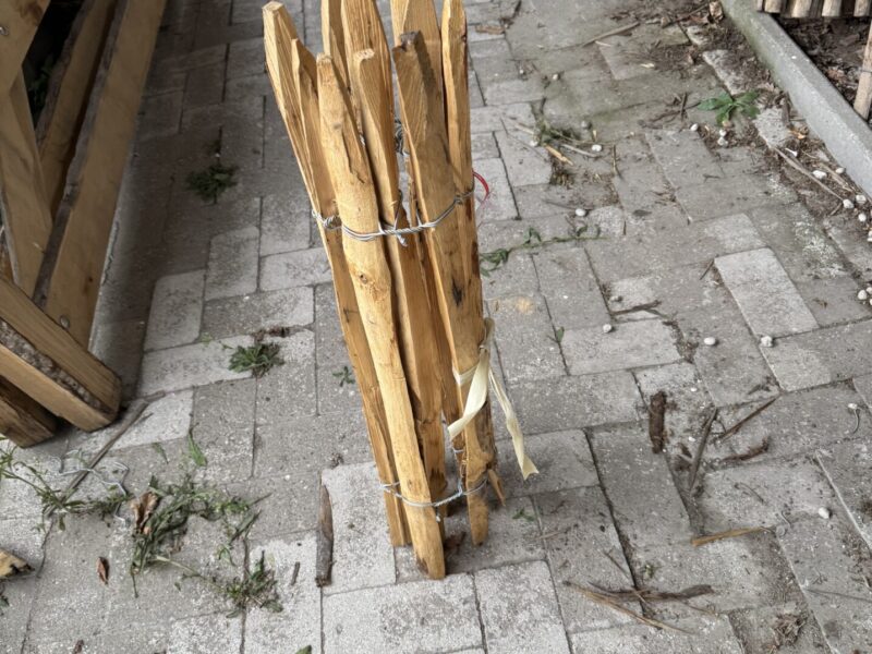 Kastanje schapenhek 80 cm hoog, latafstand 4 cm - 80 cm lang (198)